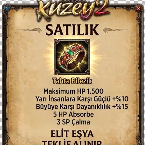  ELİT\İN ELİTİ WS\LİK BİLEZİK - SERVER\DE TEK !